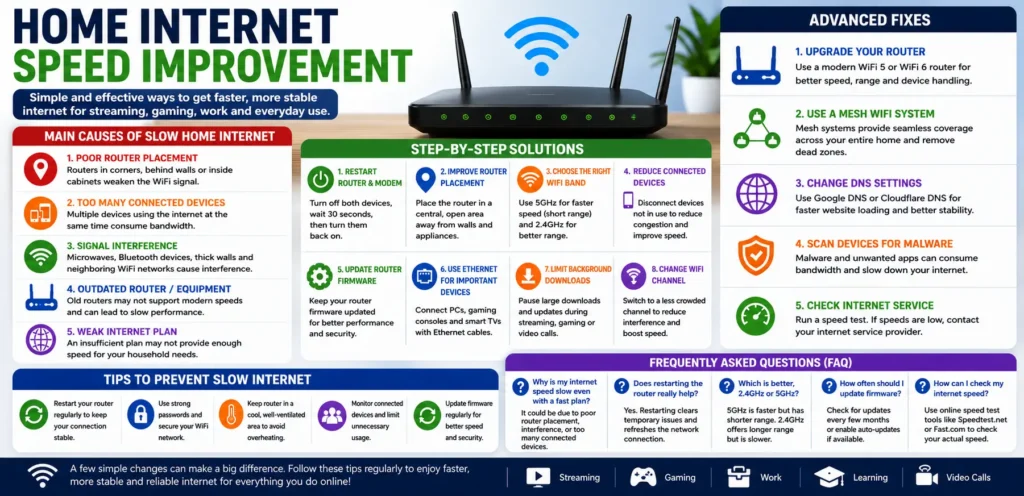 Home Internet Speed Improvement